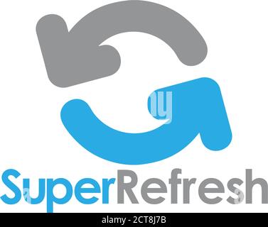 refresh circle arrow cleaner design logo vector Stock Vector