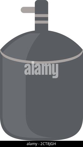 beer alembic flat style icon vector illustration design Stock Vector