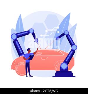Laser technologies abstract concept vector illustration. Stock Vector