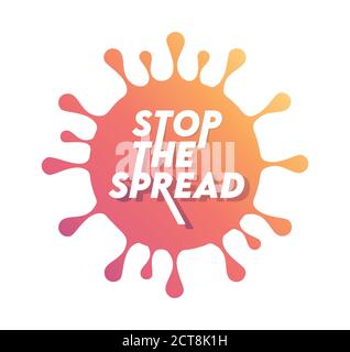 A sign to stop the spread of Germs , virus and Bacteria for healthy ...