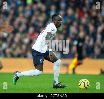 Liverpool's Sadio Mane. Aston Villa v Liverpool.   PHOTO CREDIT :  © MARK PAIN / ALAMY STOCK PHOTO Stock Photo
