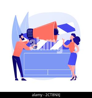 Casting call abstract concept vector illustration. Stock Vector