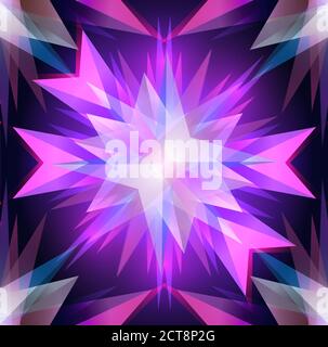 Seamless abstract neon texture. Vector background for your creativity Stock Vector