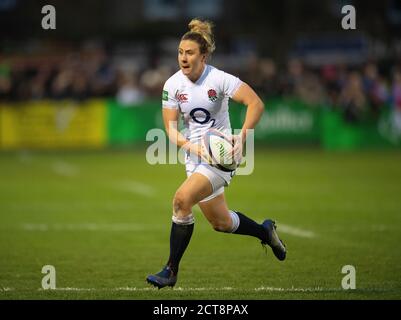 Sarah Mckenna. England Women v Italy. Goldington Road, Bedford.    PHOTO CREDIT : © MARK PAIN / ALAMY STOCK PHOTO Stock Photo