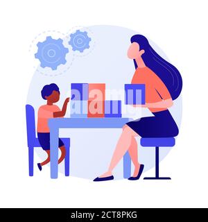 Social-emotional development abstract concept vector illustration. Stock Vector