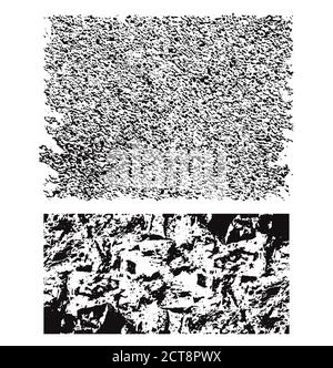 Set of grunge backgrounds with scuffs and scratches. Vector element for your design Stock Vector