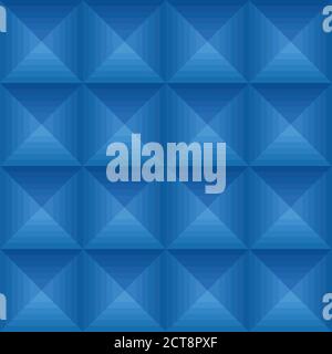Seamless blue ethno pattern with squares. Vector texture for your design Stock Vector