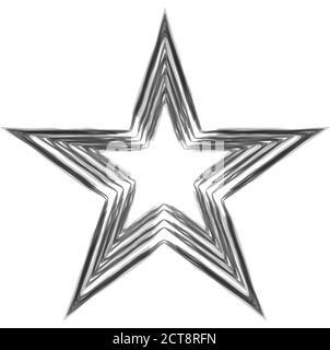 Grunge star. Charcoal drawing. Vector element for your design Stock Vector