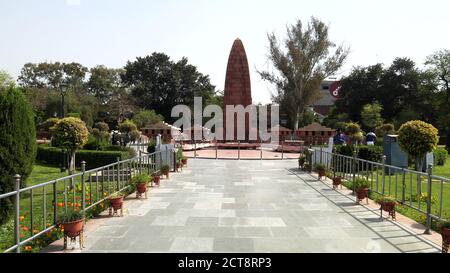 AMRITSAR, INDIA - MARCH 19, 2019: looking towards jallianwala bagh massacre memorial in amritsar, india Stock Photo