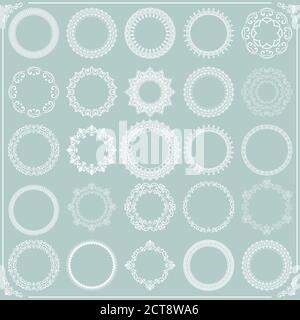 Set of Vector Round Patterns Stock Vector