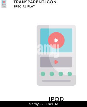 Ipod vector icon. Flat style illustration. EPS 10 vector. Stock Vector