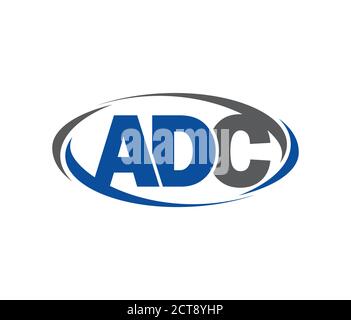 A vector ADC monogram initial Logo Stock Vector