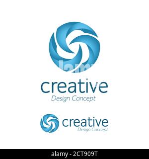 creative  simple design windmill logo. Whirligig icon vector. pinwheel Flat icon isolated Stock Vector
