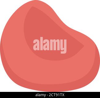 red bean chair comfort isolated design white background vector illustration Stock Vector