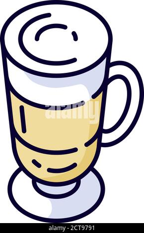 Frappe RGB color icon Stock Vector