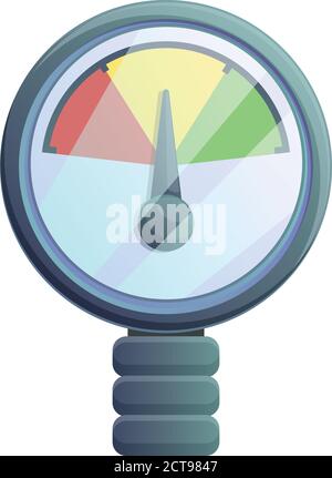 Colorful manometer icon. Cartoon of colorful manometer vector icon for web design isolated on white background Stock Vector