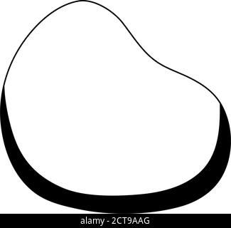 bean chair comfort isolated design white background vector illustration line style Stock Vector