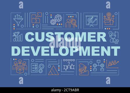 Customer development word concepts banner Stock Vector