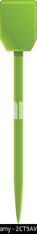 Plastic toothpick icon. Cartoon of plastic toothpick vector icon for web design isolated on white background Stock Vector