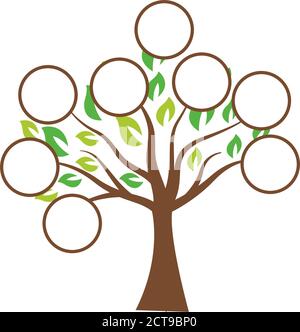 My family genealogy tree vector isolated on white background ...