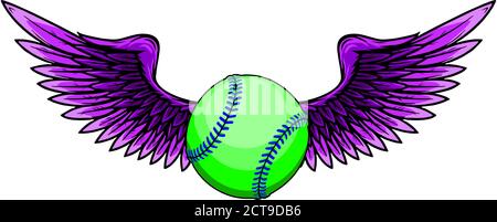 Baseball Ball Design Element Vector Drawing ilustration Stock Vector