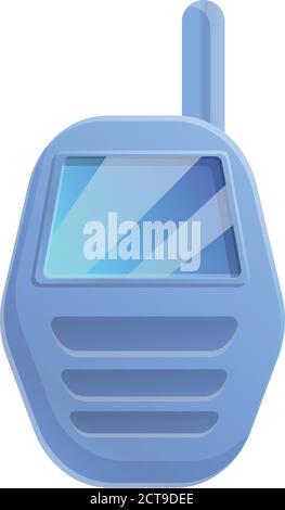 Monitor walkie talkie icon. Cartoon of monitor walkie talkie vector icon for web design isolated on white background Stock Vector