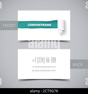 Vector torn paper banner with paper roll. Color ripped pieces of paper with shadow isolated on white background. Holes in white paper with torn sides. Stock Vector