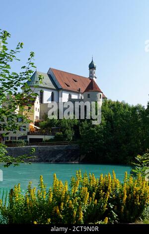 Germany, Bavaria, Fussen,  Church of Fussen monastery, former Franciscan monastery Stock Photo