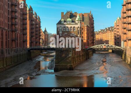 Germany,Hamburg, Old warehouse district Speicherstadt Stock Photo