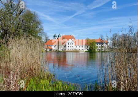 Germany, Bavaria, Upper Bavaria, Cloister Seeon at the Chiemsee Stock Photo