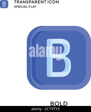 Bold vector icon. Flat style illustration. EPS 10 vector. Stock Vector