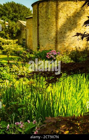 Salt marsh hall gardens Stock Photo