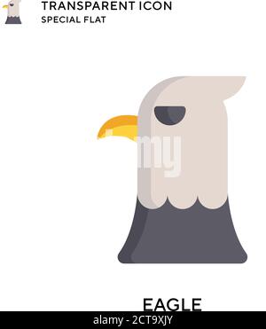 Eagle vector icon. Flat style illustration. EPS 10 vector. Stock Vector