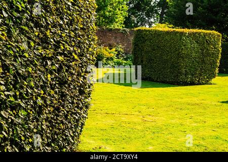 Salt marsh hall gardens Stock Photo