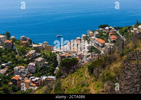Italy, Liguria, Cinque Terre, Riomaggiore Stock Photo