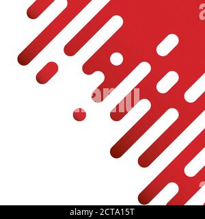 Red dripping blood or paint transition. Halftone effect. Simple flat vector illustration Stock Vector