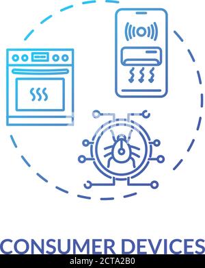 Consumer devices concept icon Stock Vector