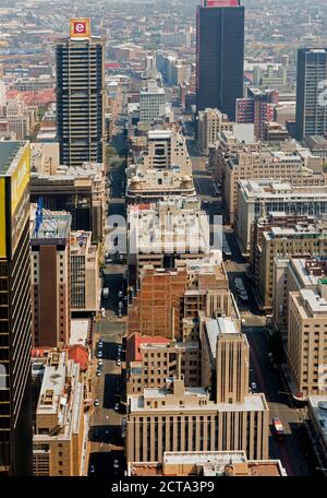 South Africa, Johannesburg, Overview of downtown Stock Photo