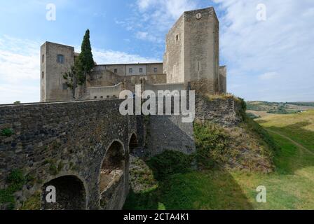 Italy, Basilicata, Melfi, Castle with Archeologic National Museum Stock Photo