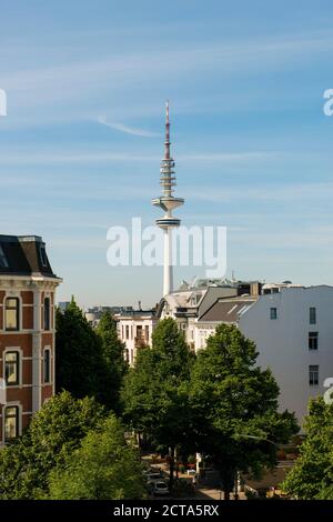 Germany, Hamburg, St. Pauli, Heinrich-Hertz Tower Stock Photo