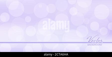 Abstract minimal lavender color background with bokeh effect. Subtle vector graphic pattern Stock Vector