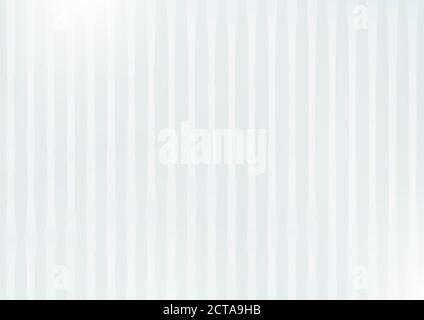 White abstract striped background with gray vertical stripes. Simple vector graphic pattern Stock Vector