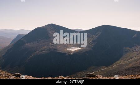 Cloudless sky in High Cairngorms Stock Photo