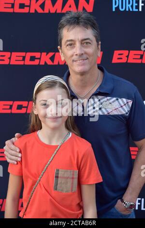 Scott Baio with daughter Bailey Deluca Baio at the premiere of the Pure