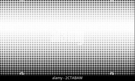 Halftone dotted minimal vector background. Abstract monochrome spotted black and white texture Stock Vector