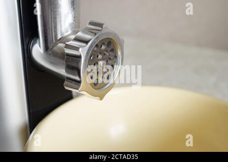 Close up of a clean electric grinder. Stock Photo