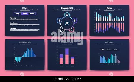 Big set of infographics elements. EPS10. Stock vector. Stock Vector