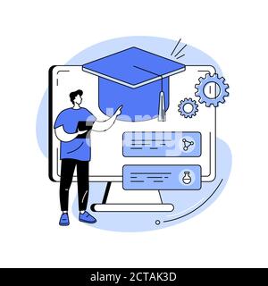Learning management system abstract concept vector illustration Stock ...