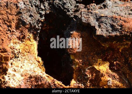 Chaga colorful texture fracture beautiful abstract shapes forming the organic background Stock Photo