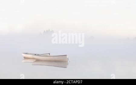 Loch Rusky Fishing Boats Stock Photo